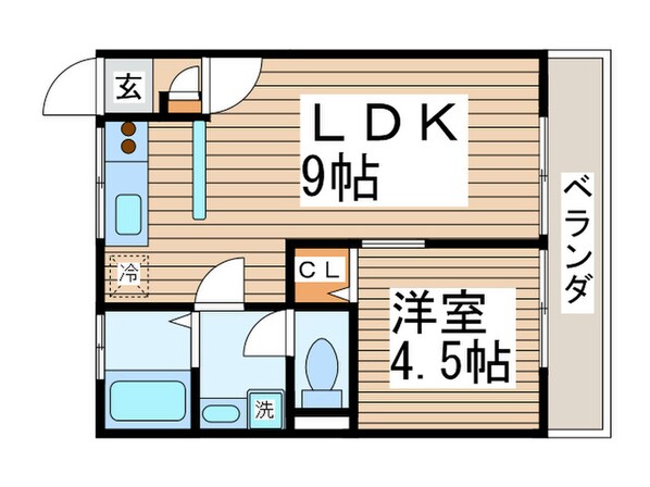 小さな庭の物件間取画像